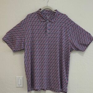 Bluecrest Vibrant Red and Blue Polo Shirt